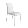 Chaise En Croûte De Cuir Et Acier Chromé 4025 ANGEL CERDA 1 Chaise En Croûte De Cuir Et Acier Chromé 4025 ANGEL CERDA -Magasin de meubles de restaurant chaise 18422347