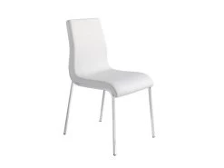 Chaise En Croûte De Cuir Et Acier Chromé 4025 ANGEL CERDA