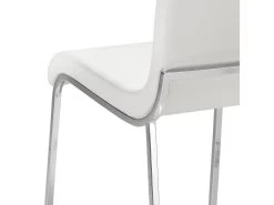 Chaise En Croûte De Cuir Et Acier Chromé 4025 ANGEL CERDA -Magasin de meubles de restaurant chaise 18422365