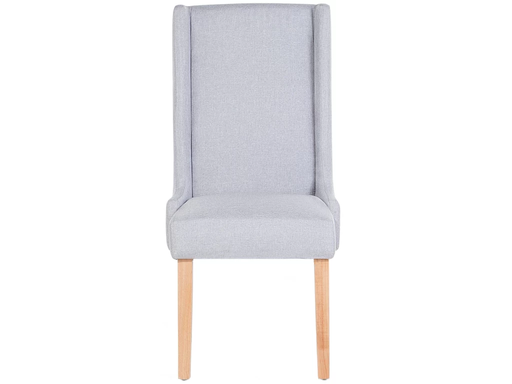 Lot De 2 Chaises De Salle à Manger Gris Clair CHAMBERS 4 Lot De 2 Chaises De Salle à Manger Gris Clair CHAMBERS – Image 3