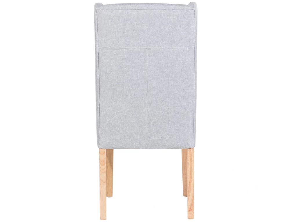 Lot De 2 Chaises De Salle à Manger Gris Clair CHAMBERS 8 Lot De 2 Chaises De Salle à Manger Gris Clair CHAMBERS – Image 7