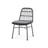 Chaise En Rotin Synthétique 47 X 45 X 85 Cm - Noir 1 Chaise En Rotin Synthétique 47 X 45 X 85 Cm - Noir -Magasin de meubles de restaurant chaise 18834421 1