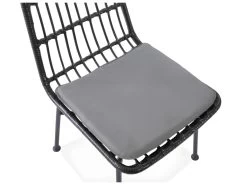 Chaise En Rotin Synthétique 47 X 45 X 85 Cm - Noir -Magasin de meubles de restaurant chaise 18834435