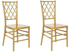 Lot De 2 Chaises Dorées CLARION