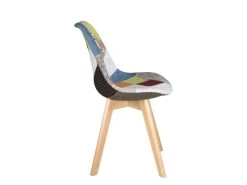 KAYELLES Lot De 2 Chaises Patchwork Scandinaves LAO -Magasin de meubles de restaurant chaise 19331041