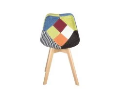 KAYELLES Lot De 2 Chaises Patchwork Scandinaves LAO -Magasin de meubles de restaurant chaise 19331043