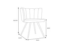 Chaise Assise En Tissu Bouclette Blanc Ariel -Magasin de meubles de restaurant chaise 19395745