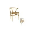Duo De Chaises Bois Naturel Avec Assise Paillage - BRETT 2 Duo De Chaises Bois Naturel Avec Assise Paillage - BRETT -Magasin de meubles de restaurant chaise 19572239