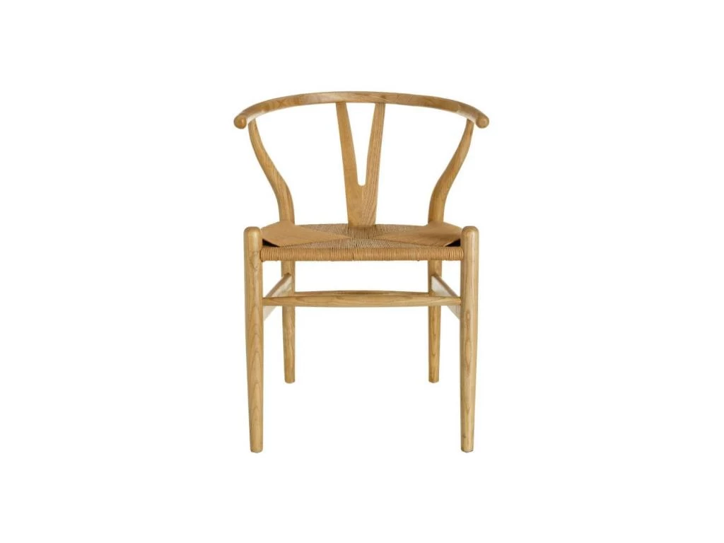 Duo De Chaises Bois Naturel Avec Assise Paillage - BRETT 4 Duo De Chaises Bois Naturel Avec Assise Paillage - BRETT – Image 2