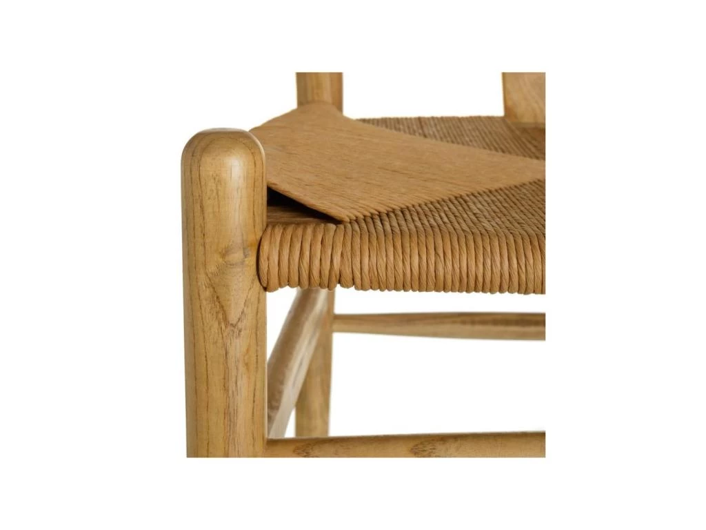 Duo De Chaises Bois Naturel Avec Assise Paillage - BRETT 8 Duo De Chaises Bois Naturel Avec Assise Paillage - BRETT – Image 6