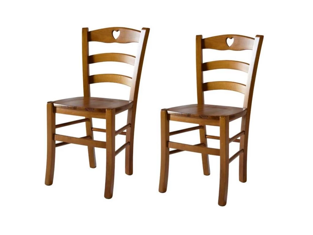 Lot De 2 Chaises Rustiques Chêne N°1 - PISA - L 45.5 X L 42.5 X H 88 Cm 3 Lot De 2 Chaises Rustiques Chêne N°1 - PISA - L 45.5 X L 42.5 X H 88 Cm