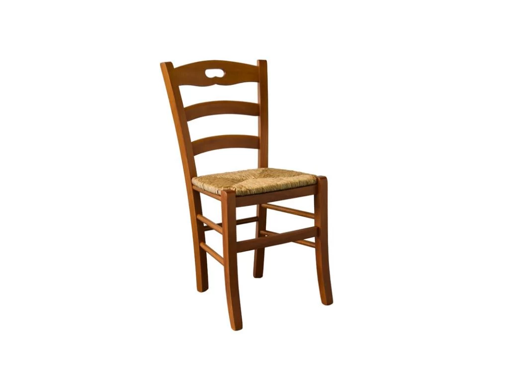 Lot De 2 Chaises Rustiques Chêne/Paille N°1 - PISA - L 45.5 X L 42.5 X H 88 Cm 4 Lot De 2 Chaises Rustiques Chêne/Paille N°1 - PISA - L 45.5 X L 42.5 X H 88 Cm – Image 2