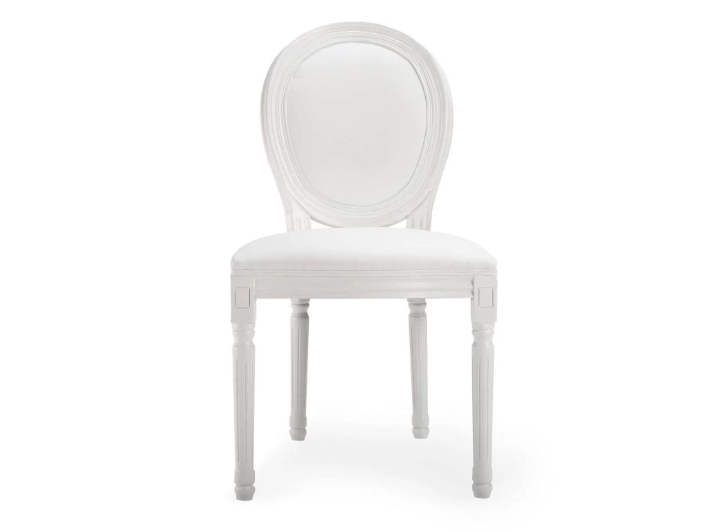 Lot De 20 Chaises Médaillon Louis XVI Simili (P.U) Blanc 4 Lot De 20 Chaises Médaillon Louis XVI Simili (P.U) Blanc – Image 2