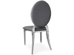 Lot De 2 Chaises Médaillon Sofia Simili Gris 9 Lot De 2 Chaises Médaillon Sofia Simili Gris -Magasin de meubles de restaurant chaise 20010249