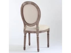 Lot De 20 Chaises Médaillon Louis XVI Tissu Beige -Magasin de meubles de restaurant chaise 20010365