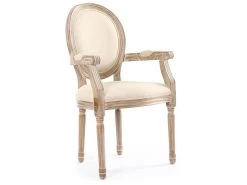 Lot De 2 Chaises Médaillon Louis XVI Cosy Tissu Beige 6 Lot De 2 Chaises Médaillon Louis XVI Cosy Tissu Beige -Magasin de meubles de restaurant chaise 20010381