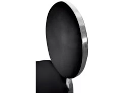 Lot De 2 Chaises Médaillon Sofia Simili Noir -Magasin de meubles de restaurant chaise 20010473