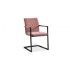 Chaise 'Brigotte' Velours Rose