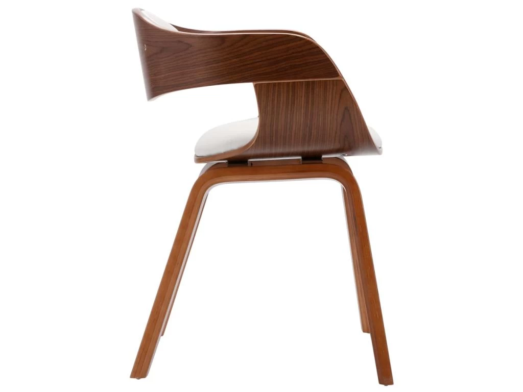 Lot De 4 Chaises De Salle à Manger Cuisine Design Intemporel Bois Courbé Et Synthétique CDS021321 6 Lot De 4 Chaises De Salle à Manger Cuisine Design Intemporel Bois Courbé Et Synthétique CDS021321 – Image 4