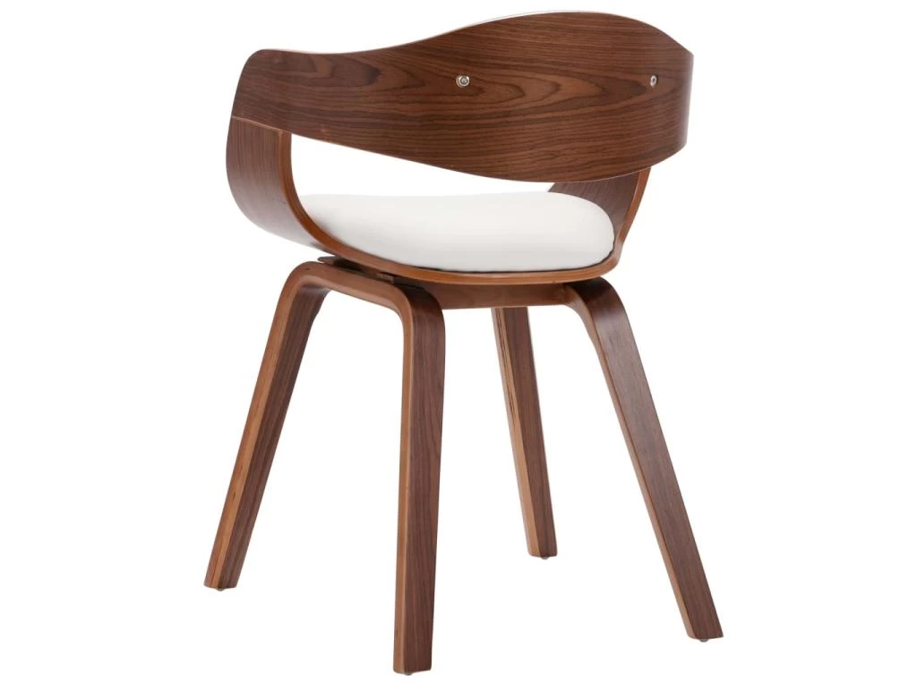 Lot De 4 Chaises De Salle à Manger Cuisine Design Intemporel Bois Courbé Et Synthétique CDS021321 7 Lot De 4 Chaises De Salle à Manger Cuisine Design Intemporel Bois Courbé Et Synthétique CDS021321 – Image 5