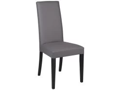 Lot De 6 Chaises TACOMA - Simili Gris & Pieds Noirs 15 Lot De 6 Chaises TACOMA - Simili Gris & Pieds Noirs -Magasin de meubles de restaurant chaise 212165