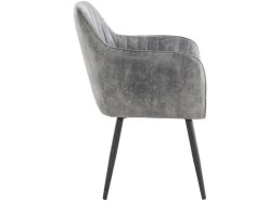 Lot De 2 Chaises De Salle à Manger Rembourrées En Micro. Gris Clair 12 Lot De 2 Chaises De Salle à Manger Rembourrées En Micro. Gris Clair -Magasin de meubles de restaurant chaise 21686711
