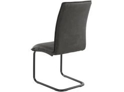 Lot De 2 Chaises De Salle à Manger Rembourrées En PU Anthracite 14 Lot De 2 Chaises De Salle à Manger Rembourrées En PU Anthracite -Magasin de meubles de restaurant chaise 21687009