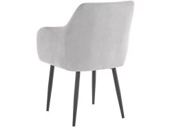 Lot De 2 Chaises De Salle à Manger Rembourrées En Velours Gris Clair -Magasin de meubles de restaurant chaise 21687863