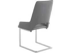 Lot De 2 Chaises De Salle à Manger En PU Anthracite Et Gris Clair -Magasin de meubles de restaurant chaise 21692871