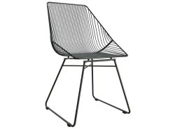 Chaise De Salle à Manger En Métal Noir