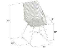Chaise De Salle à Manger En Métal Noir -Magasin de meubles de restaurant chaise 21697071