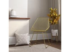 Chaise De Salle à Manger En Métal Doré -Magasin de meubles de restaurant chaise 21697287