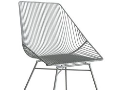 Chaise De Salle à Manger En Métal Gris -Magasin de meubles de restaurant chaise 21697611
