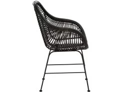 Lot De 2 Chaises De Salle à Manger En Rotin Noir 14 Lot De 2 Chaises De Salle à Manger En Rotin Noir -Magasin de meubles de restaurant chaise 21699419