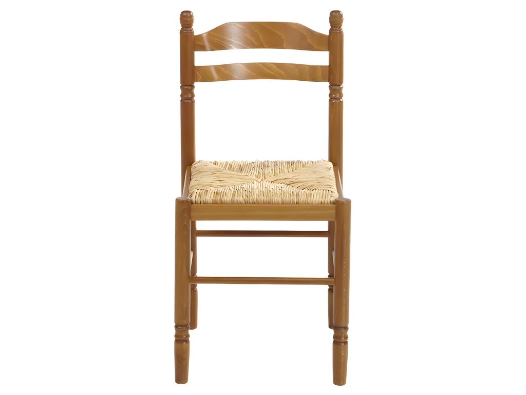 Lot De 6 Chaises JEANNE - Hêtre Massif & Assise Paille De Riz 5 Lot De 6 Chaises JEANNE - Hêtre Massif & Assise Paille De Riz – Image 3