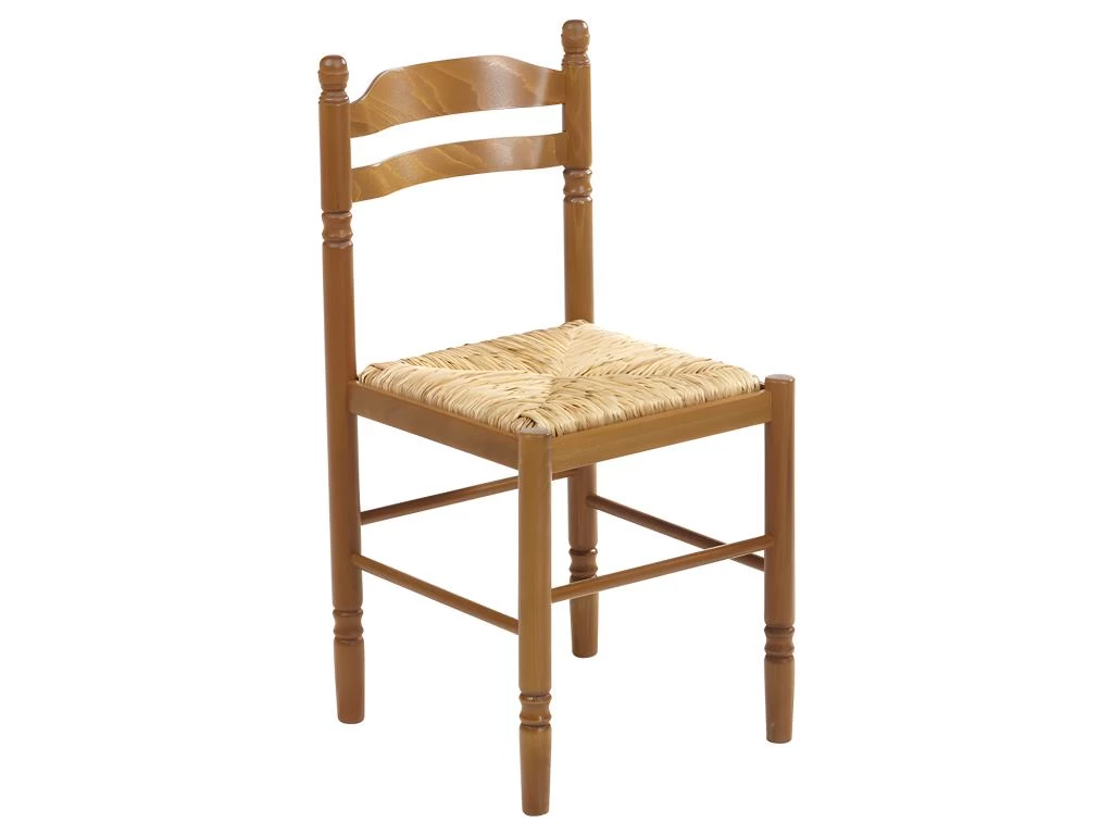 Lot De 6 Chaises JEANNE - Hêtre Massif & Assise Paille De Riz 4 Lot De 6 Chaises JEANNE - Hêtre Massif & Assise Paille De Riz – Image 2