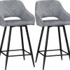 Lot De 2 Chaises De Salon SAMUEL Gris Et Noir -Magasin de meubles de restaurant chaise 21988553