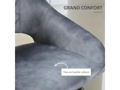 Lot De 2 Chaises De Salon SAMUEL Gris Et Noir -Magasin de meubles de restaurant chaise 21988559