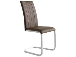 Duo De Chaises Similicuir Marron - LUMBA -Magasin de meubles de restaurant chaise 22117101