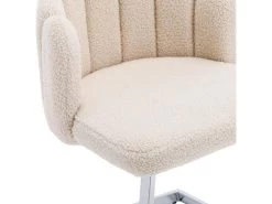 Lot De 2 Chaises Godole - Structure En L - Dossier En Forme De Pétale - Cachemire - Beige & Argent 15 Lot De 2 Chaises Godole - Structure En L - Dossier En Forme De Pétale - Cachemire - Beige & Argent -Magasin de meubles de restaurant chaise 22125377