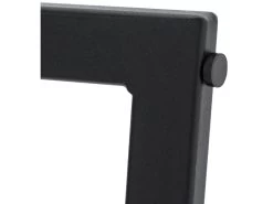 Lot De 2 Chaises Godole - Structure En L - Dossier En Forme De Pétale - Cachemire - Gris & Noir -Magasin de meubles de restaurant chaise 22125399