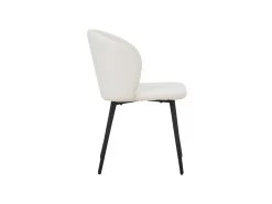 Chaise TOLO Tissus Bouclé Blanc, Dimension H80 X L51 X P55, Idéal Pour Votre Cuisine Ou Salle à Manger -Magasin de meubles de restaurant chaise 22188767