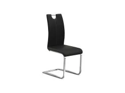 Chaise SOFI PU Noir, Dimension H99 X L43 X P57 Cm, Idéal Pour Votre Cuisine Ou Salle à Manger