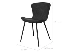Chaise Gildas Gris Foncé (lot De 2) -Magasin de meubles de restaurant chaise 22348501