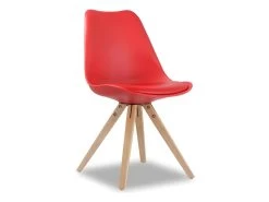 Chaise SEVENTY PU Rouge, Dimension H86 X L49 X P51 Cm, Idéal Pour Votre Cuisine Ou Salle à Manger