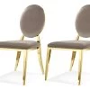 Lot De 2 Chaises Médaillon Pied Couleur Or Era - Couleurs - Velours Taupe 1 Lot De 2 Chaises Médaillon Pied Couleur Or Era - Couleurs - Velours Taupe -Magasin de meubles de restaurant chaise 22359263