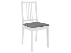 Lot De 6 Chaises De Salle à Manger Cuisineà Dîner Avec Coussins Blanc Bois Solide CDS022954 8 Lot De 6 Chaises De Salle à Manger Cuisineà Dîner Avec Coussins Blanc Bois Solide CDS022954 -Magasin de meubles de restaurant chaise 22477865