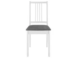 Lot De 6 Chaises De Salle à Manger Cuisineà Dîner Avec Coussins Blanc Bois Solide CDS022954 9 Lot De 6 Chaises De Salle à Manger Cuisineà Dîner Avec Coussins Blanc Bois Solide CDS022954 -Magasin de meubles de restaurant chaise 22477867