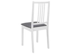 Chaises à Manger Avec Coussins Lot De 4 Blanc Bois Solide -Magasin de meubles de restaurant chaise 22557945