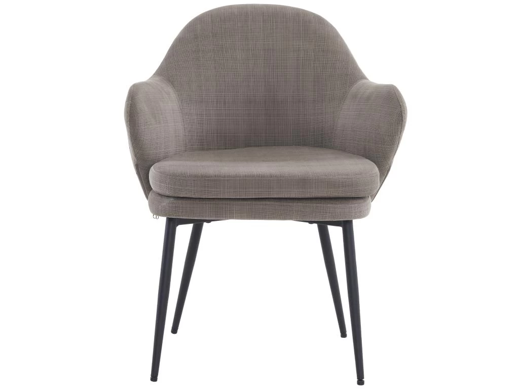 Chaise - Coutures En Tissu Et Cuir PU - Siège Amovible - Marron 5 Chaise - Coutures En Tissu Et Cuir PU - Siège Amovible - Marron – Image 3